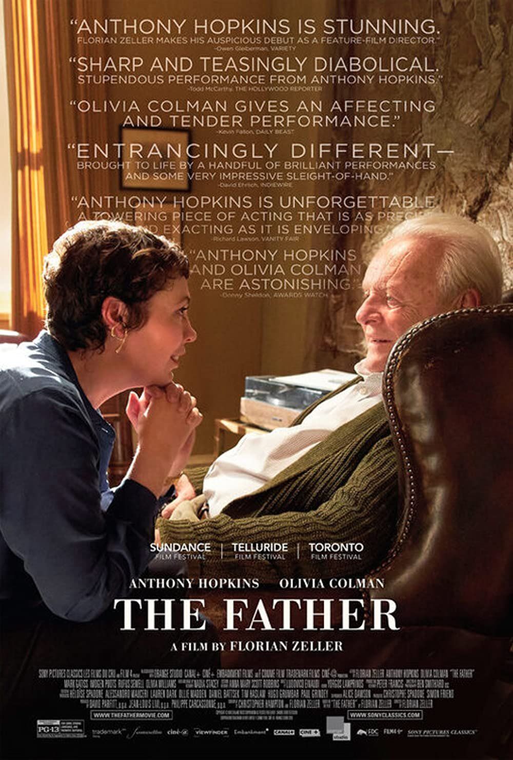 #9. The Father - I saw the play this was based on at the Wyndham Theatre in about 2015, starring the incredible Kenneth Cranham, so I started this a little bit worried that a new cast might spoil my memory. I needn’t have worried, Anthony Hopkins does a terrific job, supported by Olivia Colman, Mark Gatiss and others in a lovely (and troubling) story about a man suffering from Alzheimers. In places it is hysterical, and in others it left me drained, as we watch a proud man unravelling before us. Hopkins plays the title role with dignity and power and Olivia Colman is wonderful.