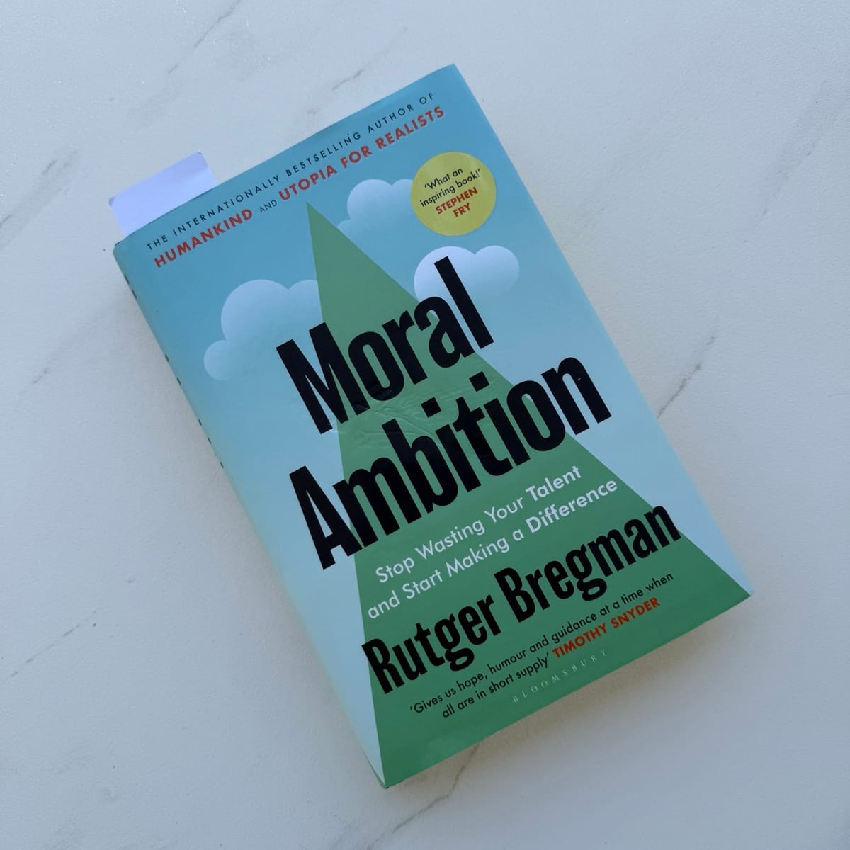 Book: Moral Ambition by Rutger Bregman