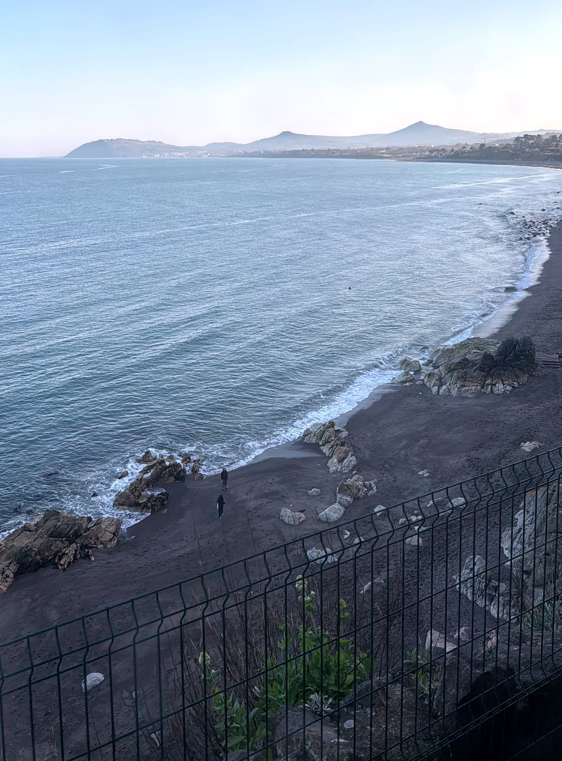 A picture of Killiney Bay, near Dublin, Ireland - where the author lives.