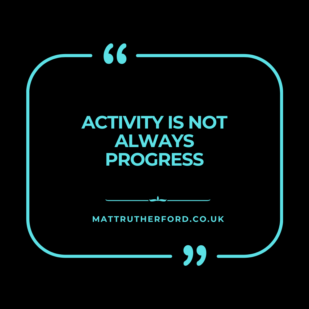 275 : Activity Is Not Always Progress