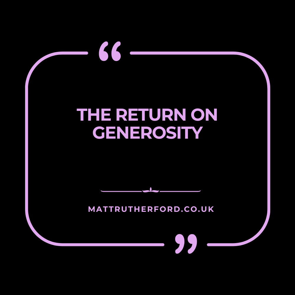 282: The Return on Generosity